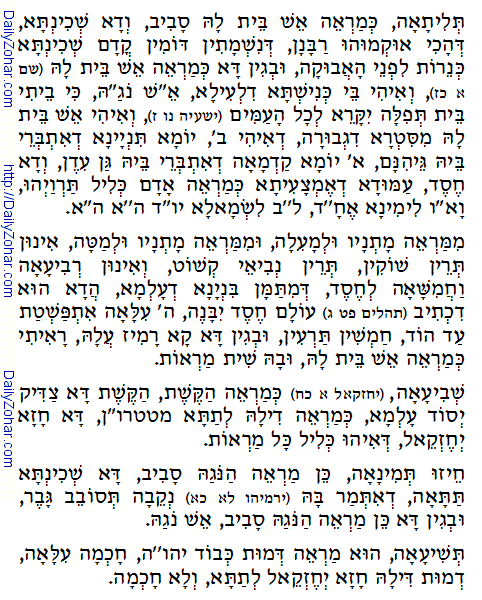 Daily Zohar -30. Scanning from right to left top to bottom Holy Zohar text. Daily Zohar -30.