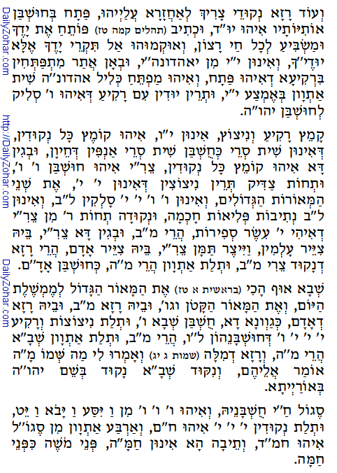 Daily Zohar -32. Scanning from right to left top to bottom Holy Zohar text. Daily Zohar -32.