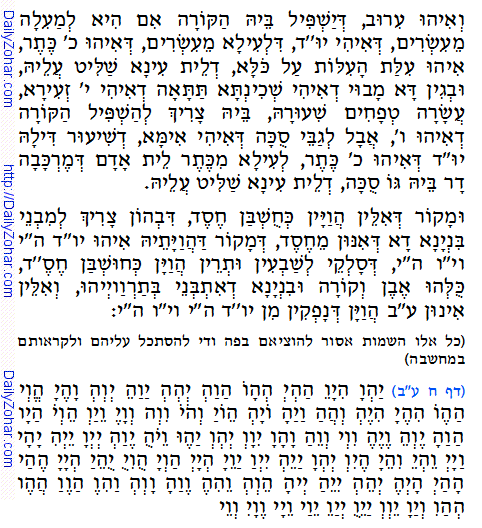 Daily Zohar -36. Scanning from right to left top to bottom Holy Zohar text. Daily Zohar -36.