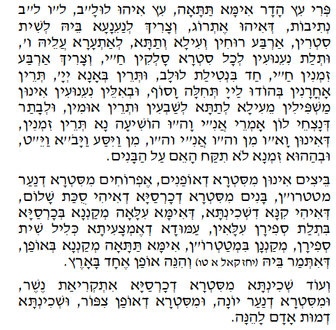 Daily Zohar -116. Scanning from right to left top to bottom Holy Zohar text. Daily Zohar -116.