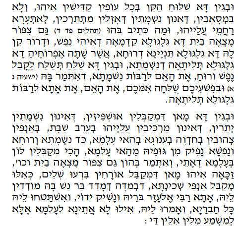 Daily Zohar -120. Scanning from right to left top to bottom Holy Zohar text. Daily Zohar -120.
