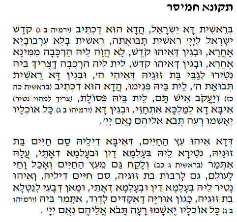 Daily Zohar -164. Scanning from right to left top to bottom Holy Zohar text. Daily Zohar -164.