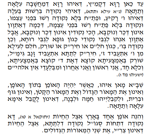 Daily Zohar -99. Scanning from right to left top to bottom Holy Zohar text. Daily Zohar -99.