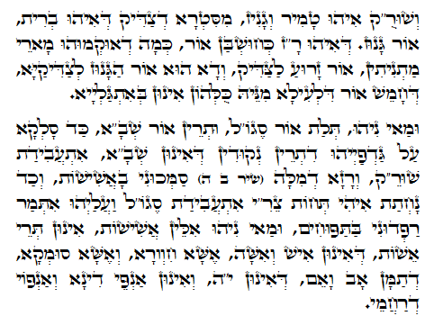Daily Zohar -234. Scanning from right to left top to bottom Holy Zohar text. Daily Zohar -234.