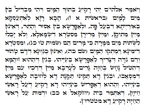 Daily Zohar -616. Scanning from right to left top to bottom Holy Zohar text. Daily Zohar -616.