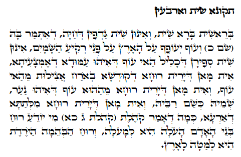 Daily Zohar -640 Scanning from right to left top to bottom Holy Zohar text. Daily Zohar -640