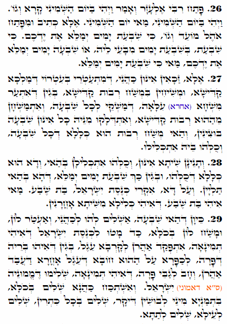 Daily Zohar -1791 Scanning from right to left top to bottom Holy Zohar text. Daily Zohar -1791