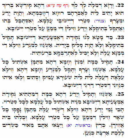 Daily Zohar -1949 Scanning from right to left top to bottom Holy Zohar text. Daily Zohar -1949