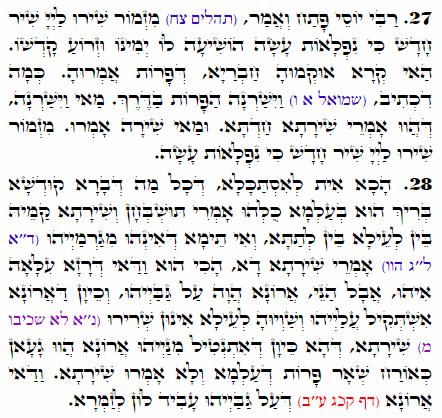 Daily Zohar -1964 Scanning from right to left top to bottom Holy Zohar text. Daily Zohar -1964