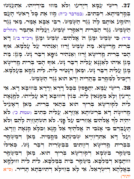 Daily Zohar -2013 Scanning from right to left top to bottom Holy Zohar text. Daily Zohar -2013