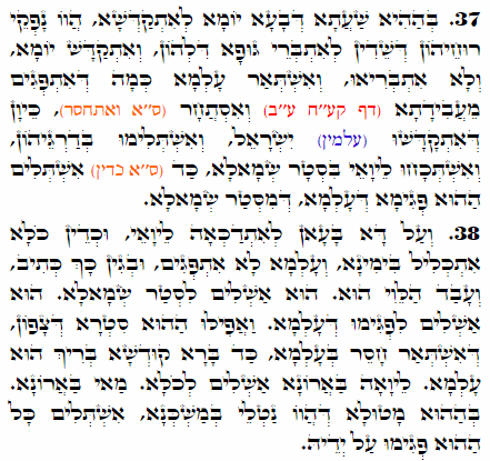Daily Zohar -2167 Scanning from right to left top to bottom Holy Zohar text. Daily Zohar -2167