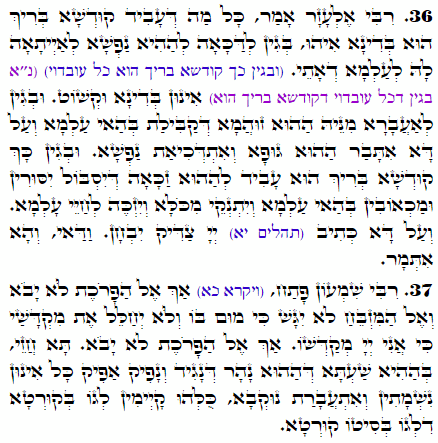 Daily Zohar -2308 Scanning from right to left top to bottom Holy Zohar text. Daily Zohar -2308