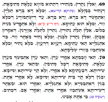 Daily Zohar -2845 Scanning from right to left top to bottom Holy Zohar text. Daily Zohar -2845