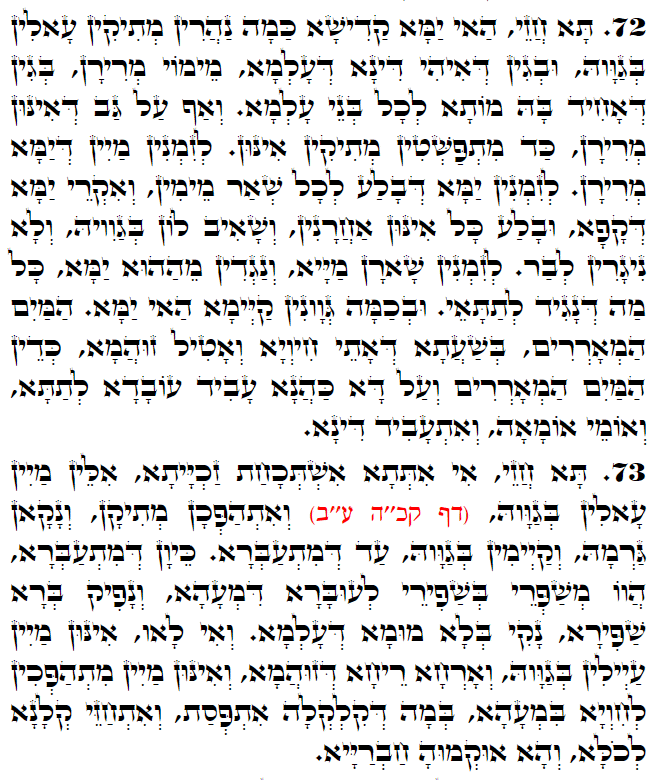 Daily Zohar -3057 Scanning from right to left top to bottom Holy Zohar text. Daily Zohar -3057