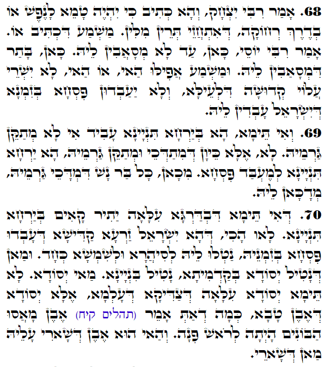 Daily Zohar -3064 Scanning from right to left top to bottom Holy Zohar text. Daily Zohar -3064