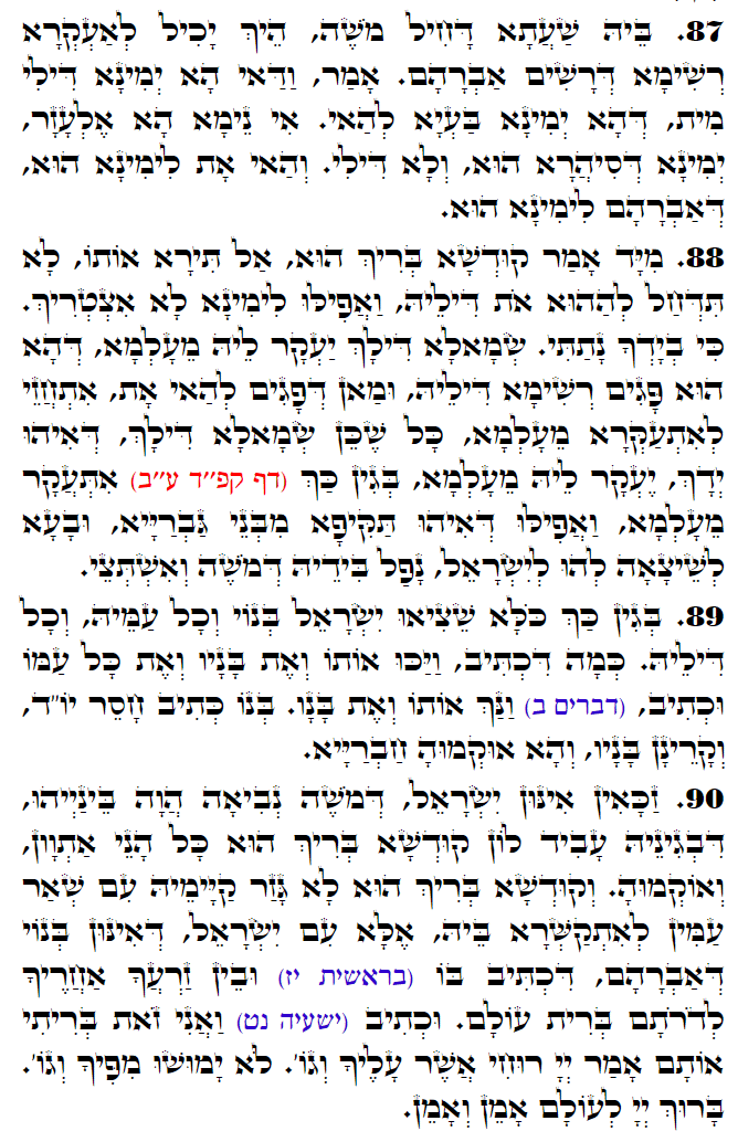 Daily Zohar -3085 Scanning from right to left top to bottom Holy Zohar text. Daily Zohar -3085