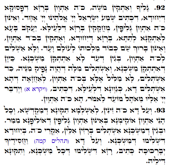Daily Zohar -3121 Scanning from right to left top to bottom Holy Zohar text. Daily Zohar -3121