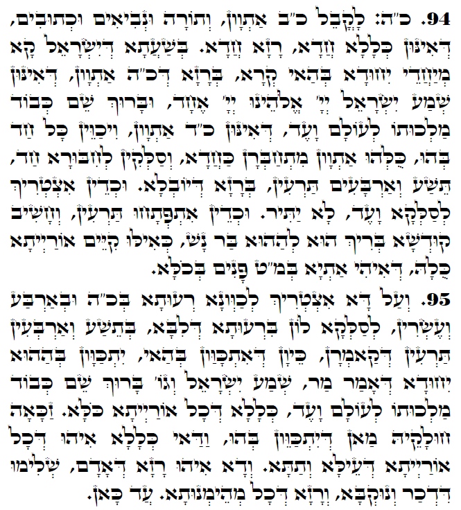 Daily Zohar -3122 Scanning from right to left top to bottom Holy Zohar text. Daily Zohar -3122