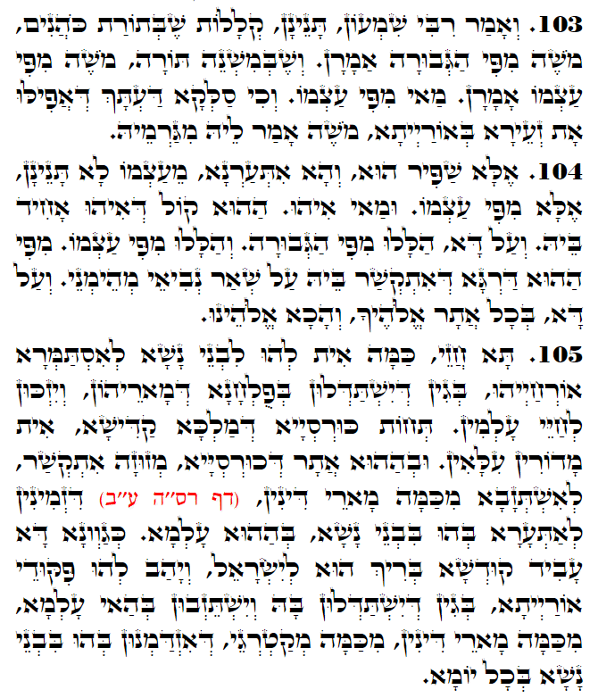 Daily Zohar -3126 Scanning from right to left top to bottom Holy Zohar text. Daily Zohar -3126