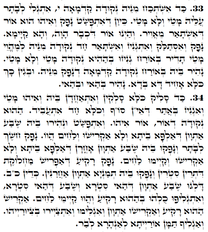 Daily Zohar -3171 Scanning from right to left top to bottom Holy Zohar text. Daily Zohar -3171