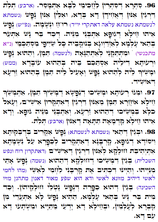 Daily Zohar -3185 Scanning from right to left top to bottom Holy Zohar text. Daily Zohar -3185