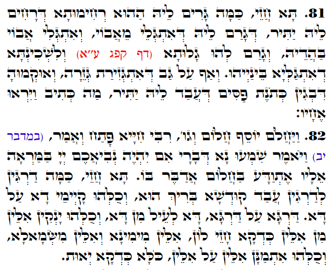Daily Zohar -3216 Scanning from right to left top to bottom Holy Zohar text. Daily Zohar -3216