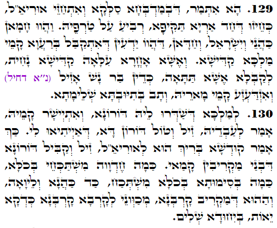 Daily Zohar -3609 Scanning from right to left top to bottom Holy Zohar text. Daily Zohar -3609