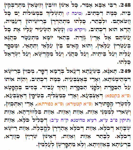 Holy Zohar text. Daily Zohar -4258