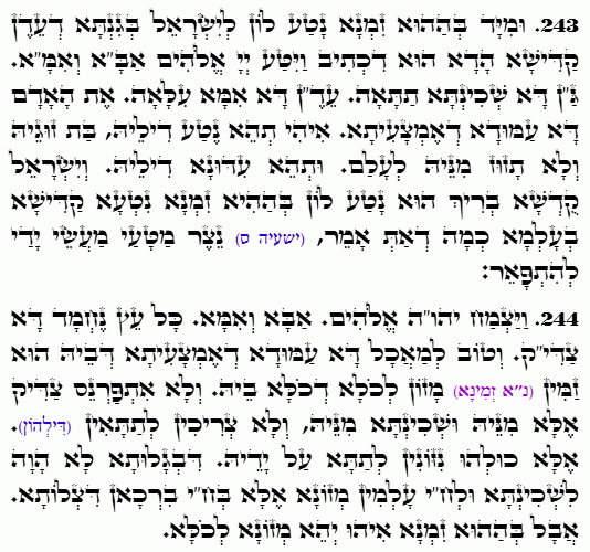 Holy Zohar text. Daily Zohar -4904