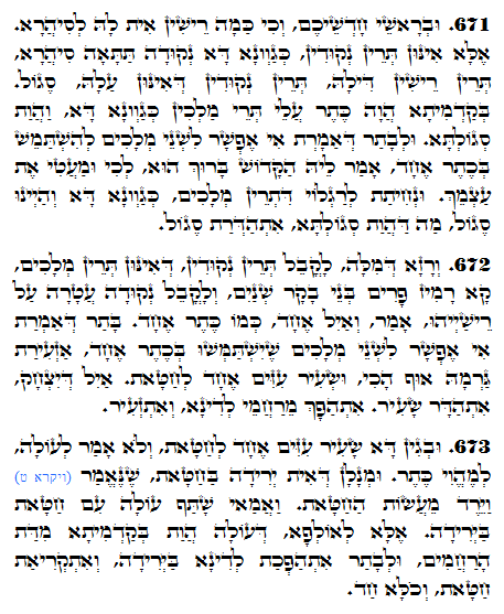Daily Zohar -1310 Scanning from right to left top to bottom Holy Zohar text. Daily Zohar -1310